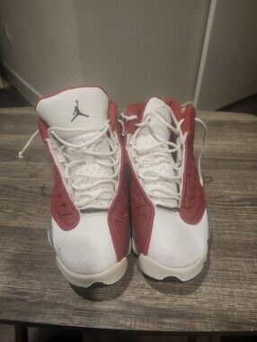 Air Jordan 13 Retro Gym Red White Red Gray Athletic Sneaker Size 1Y IH2083-209
